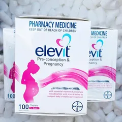 Vitamin bầu elevit tổng hợp bổ sung khoáng chất cho bầ bầu / mang thai 100 viên