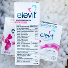 Vitamin bầu elevit tổng hợp bổ sung khoáng chất cho bầ bầu / mang thai 100 viên
