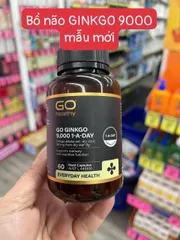 Viên uống bổ não Ginkgo 9000mg Go Healthy 60 viên