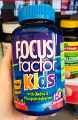 Kẹo nhai cho bé Focus Factor For Kids hộp 150 viên của Mỹ