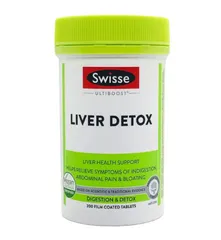 Viên uống thanh lọc gan Swisse Liver Detox Úc 120 viên - Hỗ trợ chức năng gan, cải thiện sức khỏe bằng Milk Thistle, Artichoke, Turmeric, Choline
