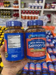 Viên Uống Dầu Cá Hồi Pure Alaska Omega-3 Wild Salmon 210 Viên 1000mg - Tăng Cường Sức Khỏe Tim Mạch và Tinh Thần Minh Mẫn