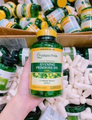 Viên uống tinh dầu hoa anh thảo Evening Primose Oil 1300mg Puritan's Pride Mỹ - Cải thiện sức khỏe sinh lý và làn da tự nhiên 120 viên