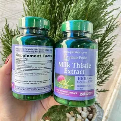 Chiết Xuất Cây Kế Sữa 1000mg - Bổ Gan, Thải Độc, Làm Mát Gan, 180 Viên - Sản Phẩm Từ Puritan's Pride Cho Gan Khỏe Mạnh