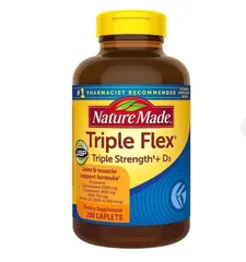 Bổ khớp Triple Flex Triple Strength D3 chai 200 viên hãng Nature Made của Mỹ