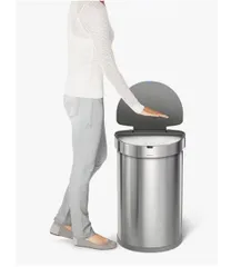 Thùng Rác Cảm Ứng Kháng Khuẩn 45L Simplehuman - Thiết Kế Thông Minh, Vật Liệu Thép Không Gỉ, Mở Tự Động, Ít Tiếng Ồn