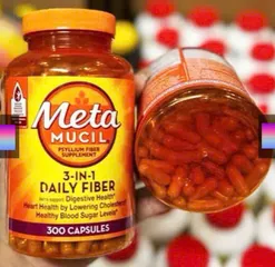 Viên Uống Bổ Sung Chất Xơ Meta Mucil 300 Viên - Hỗ Trợ Tiêu Hóa, Giảm Táo Bón, Kiểm Soát Đường Huyết, Nhập Khẩu Mỹ