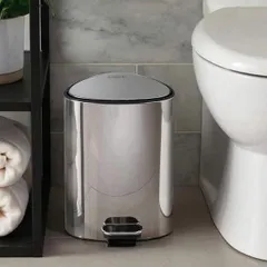 Thùng Rác Bàn Đạp Joseph Joseph 70596 EasyStore Luxe 5L Inox - Thiết Kế Sang Trọng, Tiện Ích Cho Không Gian Nhỏ