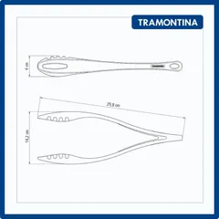 Kẹp Thịt Đa Năng Tramontina 30cm - Gắp Đồ Ăn Chất Liệu Nhựa PA Chịu Nhiệt, Sản Xuất Tại Brazil