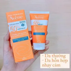 Kem Chống Nắng Avène SPF50 Mới 50ml - Bảo Vệ Da Hỗn Hợp, Nhạy Cảm, Chống Tia UVA/UVB, Thích Hợp Dùng Khi Phơi Nắng