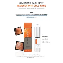 Serum Giảm Nám Da LumaNano Gold Nano 20ml - Tinh Chất Làm Trắng, Cải Thiện Sắc Tố Da Tự Nhiên, Chất Chiết Xuất Thảo Dược