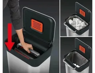 Thùng rác tự động Joseph Joseph Titan 30L - Thiết kế hiện đại, hệ thống nén rác hiệu quả, bảo vệ môi trường, tiện lợi cho gia đình