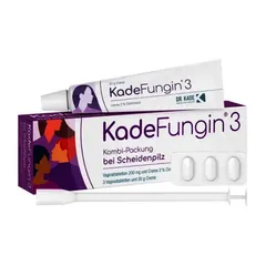 Viên đặt + Kem bôi phụ khoa KadeFungin 3 Kombi Packung Đức