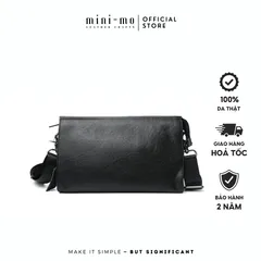 Túi Đeo Chéo MINI-MO M-YTHICAL Da Bò Black Patent Cao Cấp, Phong Cách Trẻ Trung Hiện Đại. SBAG-03