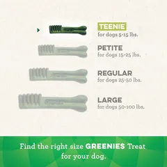 Bánh Thưởng Cho Cún Greenies Teenie Dental 2-7kg - Combo 5c Chăm Sóc Răng Miệng Dinh Dưỡng Cho Chó Yêu