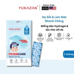 Miếng Dán Hạ Sốt, Hạ Nhiệt Hydrogel Yukazan Dành Cho Người Lớn - Gói 2 Miếng