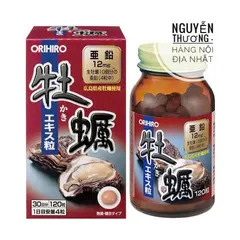 Viên Uống Tinh Chất Hàu Nhật Bản Orihiro 120 Viên - Tăng Cường Sinh Lực, Hỗ Trợ Sức Khỏe Nam Giới, Chất Lượng Cao Từ Nhật Bản