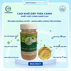 Cao Khô Dây Thìa Canh & Giảo Cổ Lam - Hỗ Trợ Ổn Định Đường Huyết, Giảm Mỡ Máu, Ngăn Ngừa Biến Chứng - Sản Phẩm Sức Khỏe Tốt Nhất