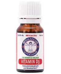 BioAmicus Vitamin D3 - Bổ sung Vitamin D3 10.3ml cho trẻ, Hỗ trợ phát triển xương và hấp thu canxi, Dễ sử dụng hàng ngày