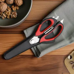 Kéo Cắt Đa Năng 5 Trong 1 GKÖCH - Công Cụ Bếp Tiện Lợi, Cắt Thịt, Gọt Rau, Khui Chai, Dễ Dàng Sử Dụng, Không Cần Thớt
