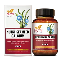 Viên Uống Canxi Hữu Cơ Tảo Biển Nutri Seaweed Calcium 60 Viên - Hỗ Trợ Xương Chắc Khỏe, Vitamin D3 K2, Sản Xuất New Zealand