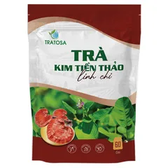 Trà Kim Tiền Thảo Linh Chi TRATOSA 8 Vị Hỗ Trợ Sỏi Thận và Viêm Tiết Niệu - Thảo Mộc Giúp Thanh Nhiệt, Giải Độc, Cải Thiện Sức Khỏe Thận