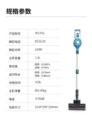 Máy hút bụi không dây POODA W1 Pro - Thiết kế tiện lợi, công suất mạnh mẽ, chế độ hút đa năng, pin tháo rời 2500mAh, dịu dàng với không gian sống sạch sẽ.