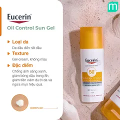 Kem Chống Nắng Eucerin Kiềm Dầu & Ngừa Mụn 50ml Sun Dry Touch Acne Oil Control SPF 50+