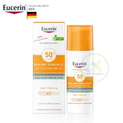 Kem Chống Nắng Eucerin Kiềm Dầu (Có Màu) 50ml Sun Dry Touch CC Oil Control SPF 50+