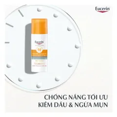 Kem Chống Nắng Eucerin Kiềm Dầu (Có Màu) 50ml Sun Dry Touch CC Oil Control SPF 50+