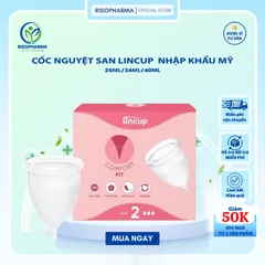 Cốc Nguyệt San Lincup Chính Hãng Nhập Khẩu Mỹ - Mềm Mại, Chống Tràn, Tiện Lợi 25ml/34ml/40ml - Giải Pháp Hiện Đại cho Phụ Nữ