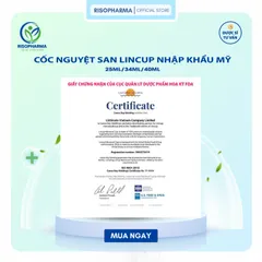 Cốc Nguyệt San Lincup Chính Hãng Nhập Khẩu Mỹ - Mềm Mại, Chống Tràn, Tiện Lợi 25ml/34ml/40ml - Giải Pháp Hiện Đại cho Phụ Nữ