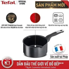 Quánh Tefal Unlimited 16cm Chống Dính Titanium - Công Nghệ Thermo-Signal, Tương Thích Mọi Loại Bếp, Dễ Dàng Vệ Sinh