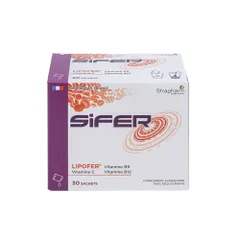 Sắt sinh học Sifer dạng bột 30 gói - Bổ sung sắt cho trẻ từ 6 tháng và mẹ bầu, hỗ trợ tạo máu, không tanh, dễ hấp thu