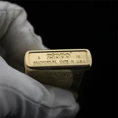 Bật Lửa Zippo 352B - Đồng Vàng Khắc Hoa Văn Ý Chống Gió - Quà Tặng Đặc Biệt cho Người Yêu Thích Bật Lửa Cao Cấp