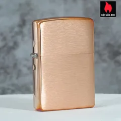 Bật Lửa Zippo Đồng Đỏ Nguyên Khối 48107 - Hộp Quà Tặng Cao Cấp - Ruột Thép Không Gỉ Mạ Đen, Thiết Kế Vintage 2022