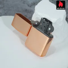 Bật Lửa Zippo Đồng Đỏ Nguyên Khối 48107 - Hộp Quà Tặng Cao Cấp - Ruột Thép Không Gỉ Mạ Đen, Thiết Kế Vintage 2022