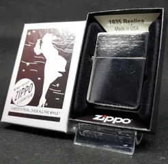 Bật Lửa Zippo 1935.25 Tái Bản Mạ Chrome Xước - Bật Lửa Cổ Điển Mỹ Chất Lượng Cao, Quà Tặng Độc Đáo