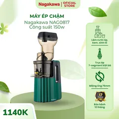 Máy ép chậm Nagakawa NAG0817 (300ml-150W) - Tích hợp xay sinh tố, kem 1