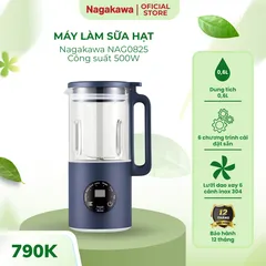 Máy làm sữa hạt đa năng Nagakawa NAG0825 (0,6L - 500W) - Bảo hành 12 tháng