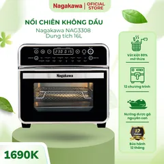 Nồi chiên không dầu Nagakawa NAG3308 (16L) - Bảo hành 12 tháng