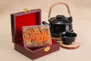 Đông Trùng Hạ Thảo Ký Chủ Nhộng Hộp Gỗ 40 Con - Thực Phẩm Dinh Dưỡng Tăng Cường Sức Khỏe, Hỗ Trợ Sức Đề Kháng