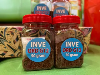 Cám Thái INVE G8 G12 - Thức ăn dinh dưỡng cho cá bảy màu, thủy sinh, tôm tép cảnh, hỗ trợ lên màu và sức khỏe, 50g
