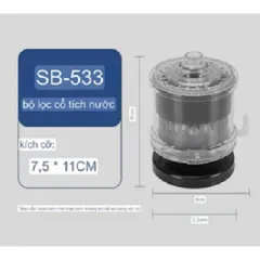 Lọc Vi Sinh Sobo SB-333/SB-533 - Lọc Bio Nhiều Ngăn Cho Hồ Cá Cảnh, Chất Liệu Mica Siêu Trong, Dễ Sử Dụng