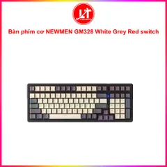 Bàn phím cơ NEWMEN GM328 White Grey Red switch