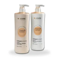 Cặp Dầu Gội Xả Olexrs Argan Oil Collagen 500ml Cam - Dưỡng Tóc, Giữ Nếp