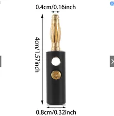 Giắc Cắm Bắp Chuối Mạ Vàng Cho Cáp Loa 4mm - Bộ 10/20/40 Cái, Tăng Cường Chất Lượng Âm Thanh, Dễ Dàng Kết Nối