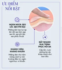 Miếng Dán Xóa Sẹo Lồi Rejuvaskin Scar FX - Giảm Đau, Ngăn Sẹo Sau Phẫu Thuật, Silicone Y Tế Chất Lượng Cao