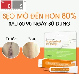 Gel Xoá Sẹo Strataderm Thụy Sĩ - Điều Trị Sẹo Lồi, Sẹo Lõm, Sẹo Thâm, Giảm Đỏ Da và Ngăn Ngừa Sẹo Mới
