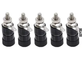 Bộ 5 Trạm Loa Ổ Cắm Chuối Màu Đỏ & Đen 4mm - Thiết Bị Âm Thanh Chuyên Dụng, Kết Nối Ổn Định, Đem Lại Âm Thanh Sống Động